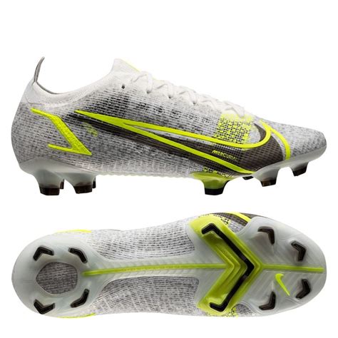 nike mercurial vapor 14 elite fg silver safari - wit/zwart/zilver/neon|nike mercurial vapor football boots.